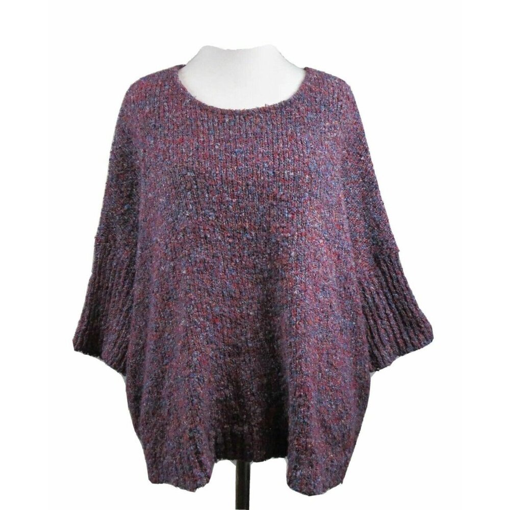 Urban Outfitters Sparkle & Fade Burgundy Purple Silver Sweater XS